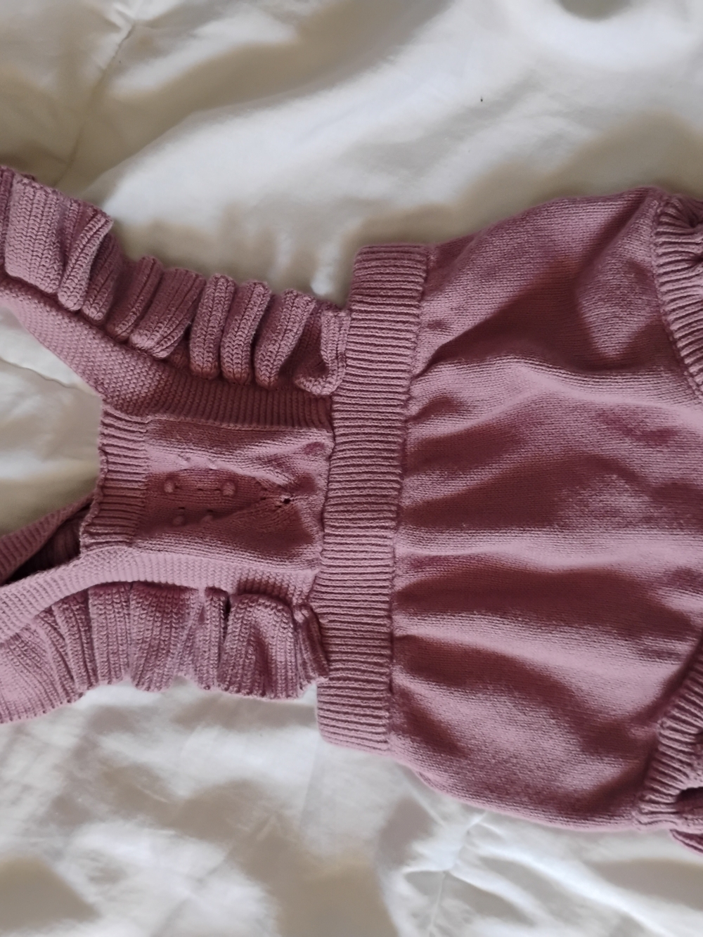 Cat & Jack Dusty Mauve Knit Baby Romper